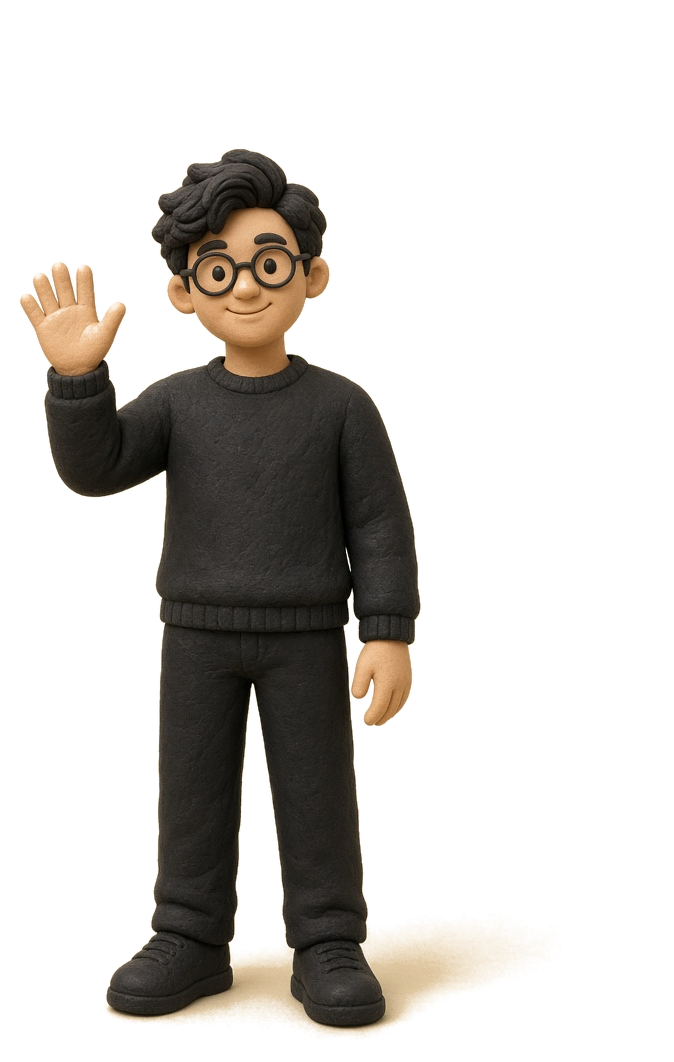 Evan, founder, waving